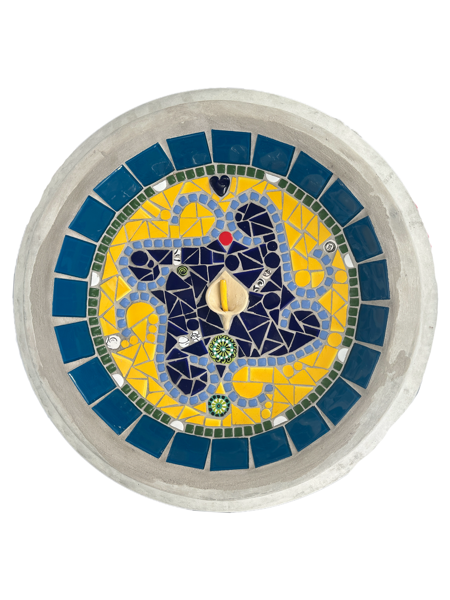 Mosaic Bird Bath (Top Only)
