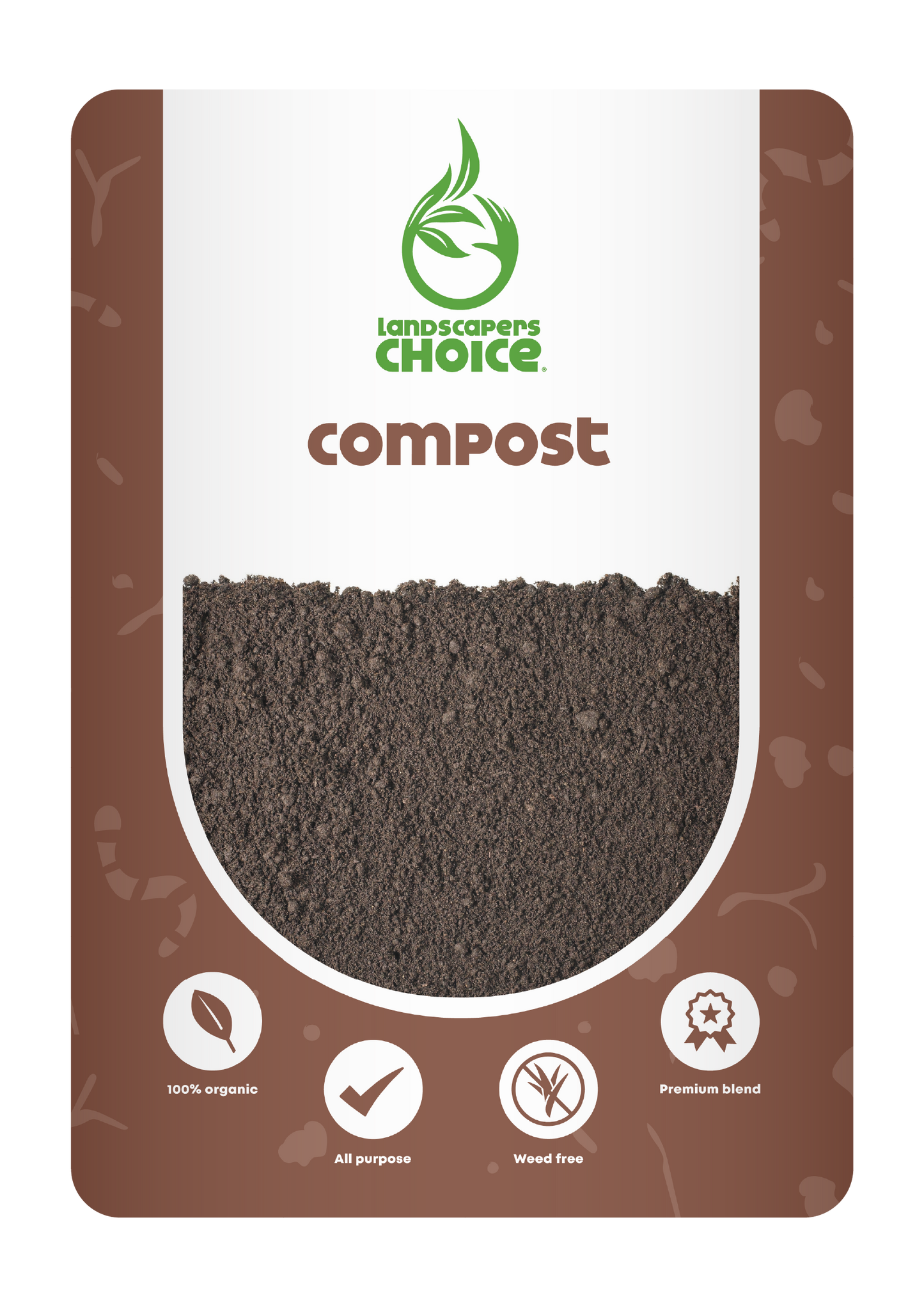 Landscapers Choice premium organic compost bag for all-purpose garden use, 100% organic and weed-free