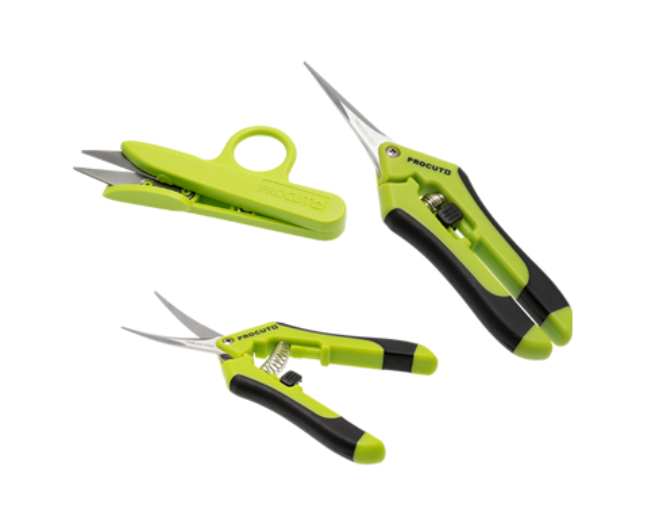 ProCut Garden Scissors Set – Includes curved, straight, and one-eye snips for all trimming needs