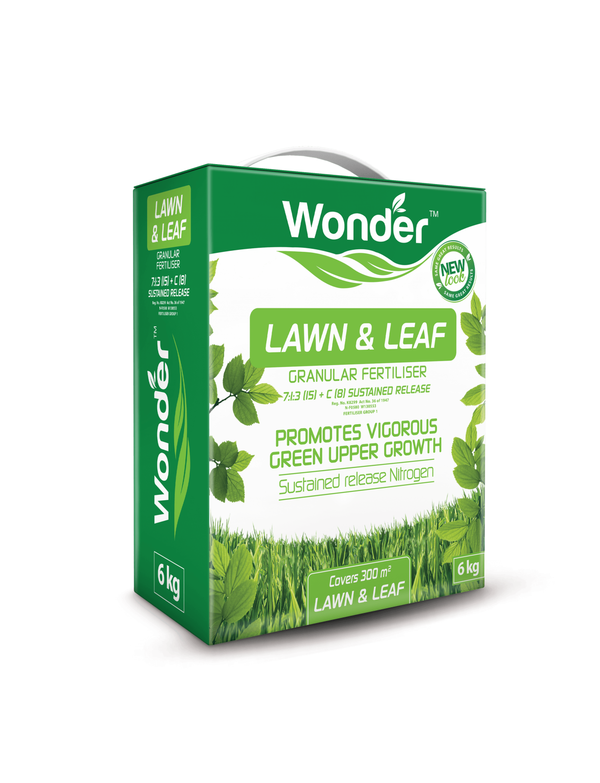 Wonder Lawn & Leaf Fertiliser 6kg – granular fertiliser for lush lawns and green leaf growth