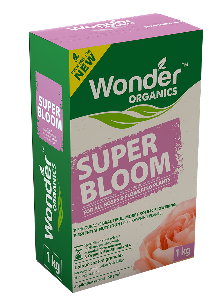 Wonder Super Bloom fertilizer – 1kg organic nutrients for roses and flowering plants